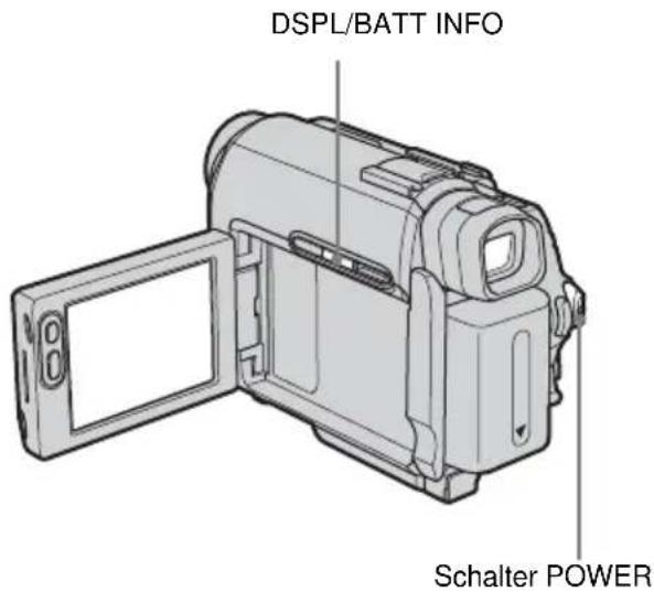 DSPL/BATT INFO Schalter POWER