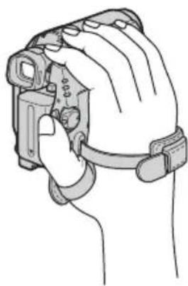 SONY DCR-HC16 - De handgreepband als polsband gebruiken - 3