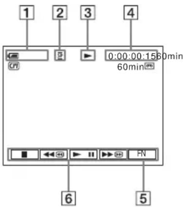 SONY DCR-HC16 - So lassen Sie Filme im Sucher wiedergeben - 1