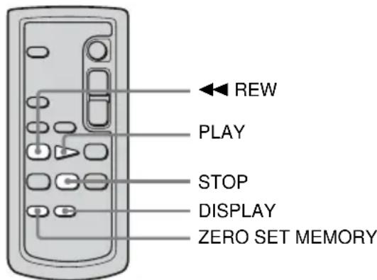 SONY DCR-HC16 - Ansteuern einer Szene auf Band für die Wiedergabe - 1