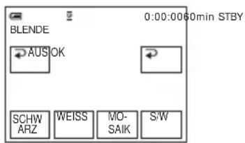 BLENDE 0:00:0060min STBY AUS OK SCHW WEISS MO- ARZ SAIK S/W