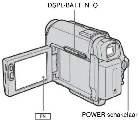DSPL/BATT INFO FN POWER schakelaar
