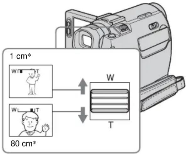 SONY DCR-HC16 - De zoomfunctie gebruiken - 1