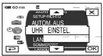 60 min ANZIE SETUP-RICHIG AUTOM.AUS UHR EINSTEL. LAN SOMMERZEIT LANGS OK