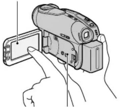 SONY DCR-DVD635E - Raak vervolgens de toetsen aan die op het scherm worden weergegeven. - 1