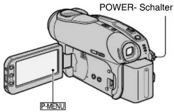 POWER- Schalter [P-MENU]