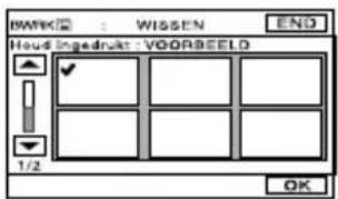 BWK : WISSEN END Houd Ingedrukt : VOORBEELD 1/2 OK