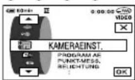 KAMERAINST. PROGRAM AS PUNKT-MESS. RELUKTUNG OK