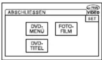 ABSCHLIESSEN DVD- MENU FOTO- FILM DVD- TITEL C-RWD VIDEO SET