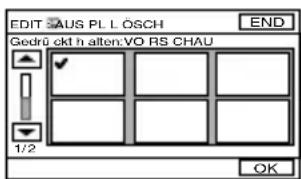 EDIT SAUS PL L ÖSCH Gedrü ekt h alten:VO RS CHAU 1/2 OK
