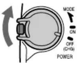 MODE ON OFF (CHG) POWER