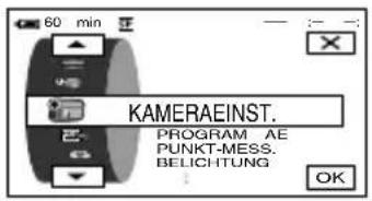 60 min KAMERAINST. PROGRAM AE PUNKT-MESS. BELICHTUNG OK