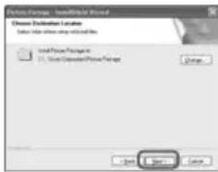 SONY DCR-DVD7032E - Geben Sie an, wo die Software installiert werden soll, und klicken Sie dann auf [Next]. - 1