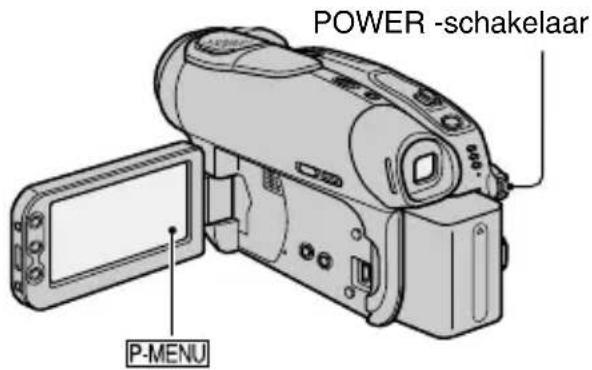 POWER -schakelaar P-MENU