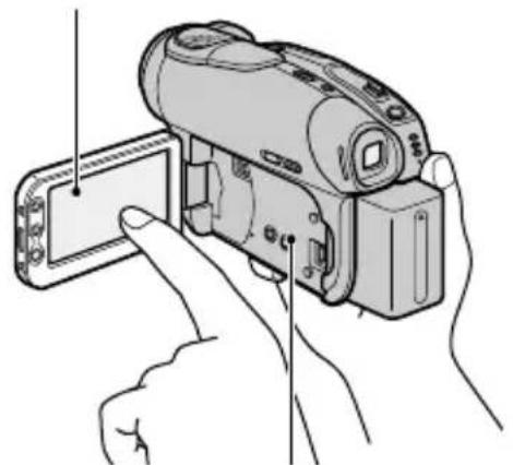 SONY DCR-DVD7032E - Berühren Sie die Tasten auf dem Bildschirm. - 1