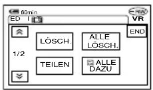 80min ED VR LÖSCH. ALLE LÖSCH. 1/2 TEILEN ALLE DAZU END