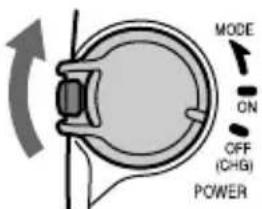 MODE ON OFF (CHG) POWER