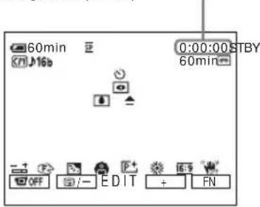 SONY DCR-PC106 - Anzeigen auf dem LCD-Bildschirm und im Sucher - 1