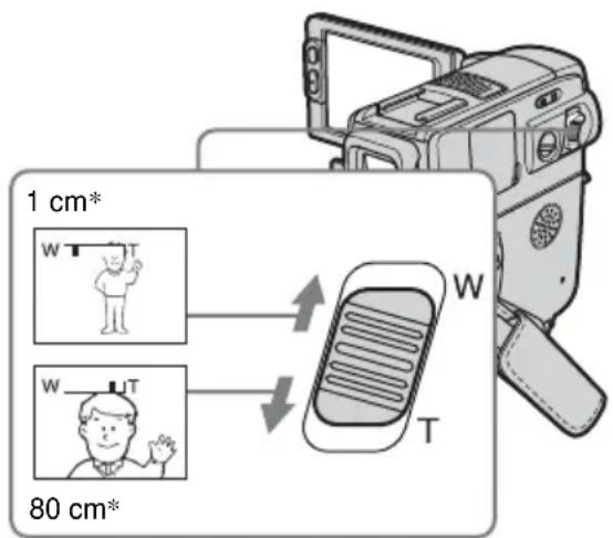 SONY DCR-PC106 - De zoomfunctie gebruiken - 1