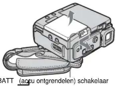 BATT (accu ontgrendelen) schakelaar