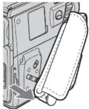 SONY DCR-PC106 - De handgreepband als polsband gebruiken - 2