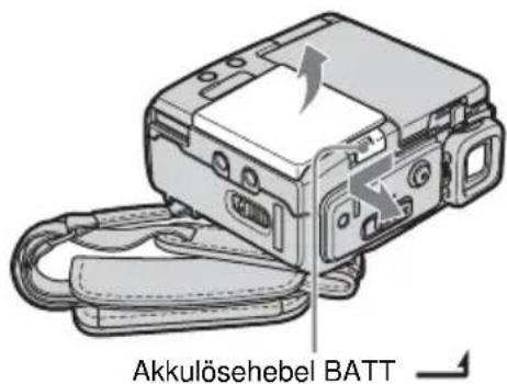 Akkulösehebel BATT