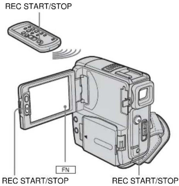 REC START/STOP FN REC START/STOP REC START/STOP