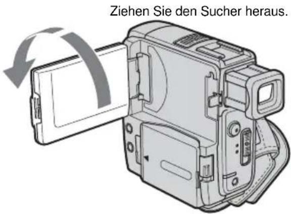 Ziehen Sie den Sucher heraus.
