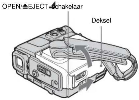 OPEN/▲EJECT schakelaar Deksel