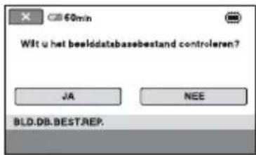 Wit u het beelddatabasebestand controleren? JA NEE BLD.DB.BEST.REP.