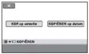 KOP.op selectie KOPIÈREN op datum +□ KOPIÈREN