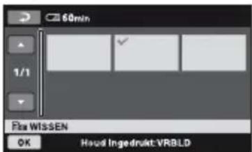 60min 1/1 File WISSEN OK Houd Ingedrukt:VRBLD