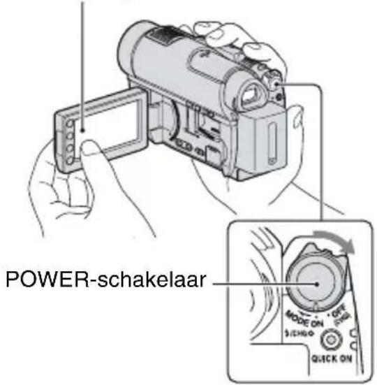 SONY HDR-UX9 - Stap 3: De stroom inschakelen en de datum en tijd instellen - 1