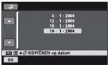 SONY HDR-UX9 - Alle films die op dezelfde dag zijn opgenomen tegelijkertijd kopieren - 1