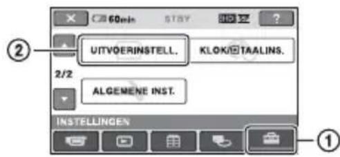 60min STAY UITVOERINSTELL. KLOKTAALINS. 2/2 ALGEMENE INST. INSTELLINGEN