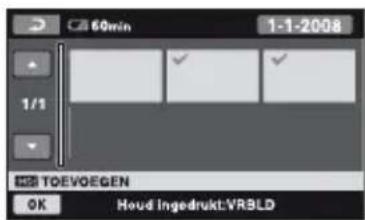 60min 1-1-2008 1/1 TOEVOEGEN OK Houd Ingedrukt:VRBLD