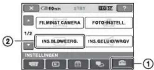 60min STBY FILMINST.CAMERA FOTO-INSTALL. 1/2 INS.BLDEERG. INS.GELUID/WRGV INSELLINGEN