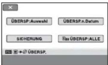 ÜBERSP:Auswahl ÜBERSP.n.Datum SICHERUNG Ras ÜBERSP:ALLE ÜBERSP.