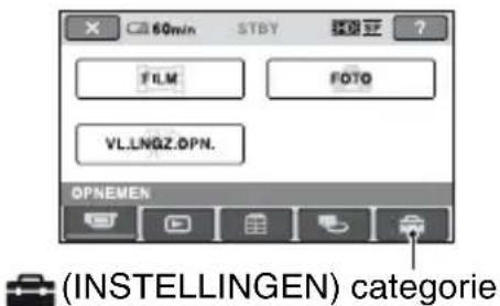 60min STBY ? FILM FOTO VL.LNGZ.DPN. OPNEMEN (INSTELLINGEN) categorie