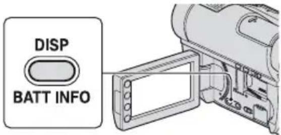 SONY HDR-UX9 - De resterende acculading controlleren (Battery Info) - 1