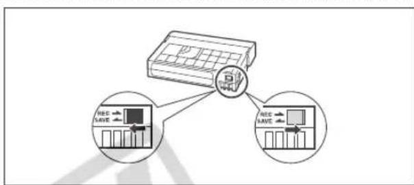 CANON XH G1 - Protecting Tapes from Accidental Erasure - 1