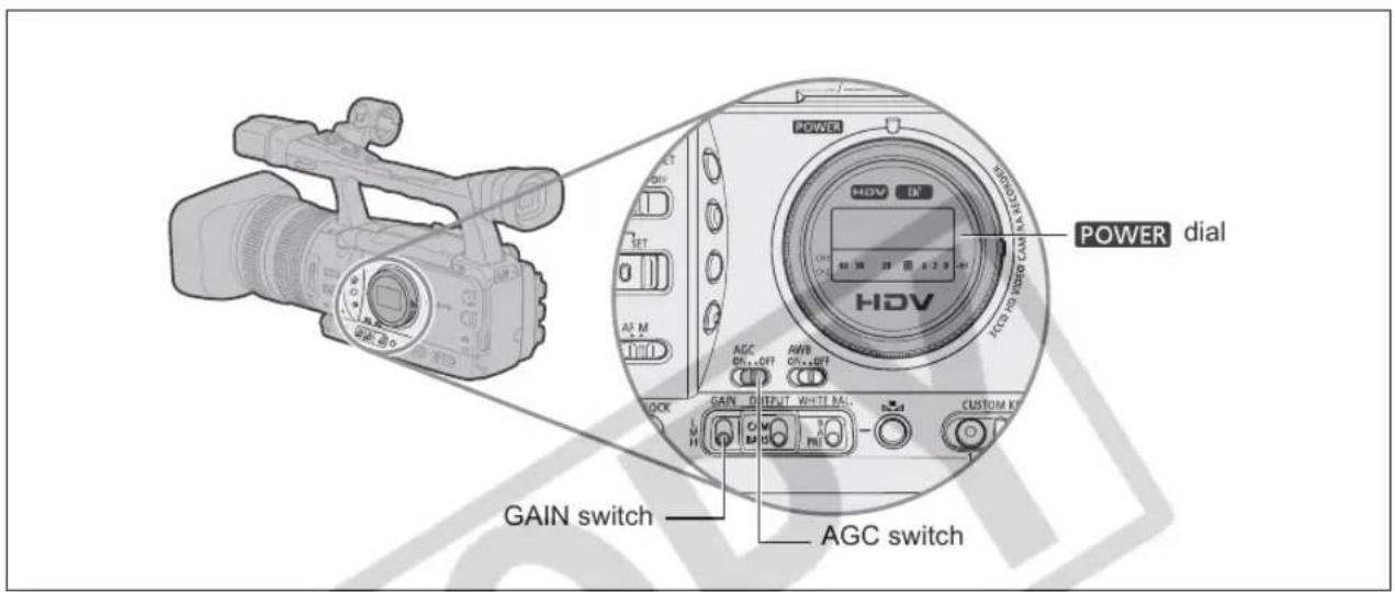 CANON XH G1 - Adjusting the Gain - 1