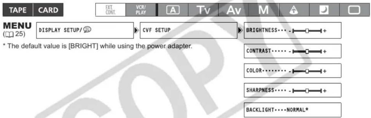 CANON XH G1 - Adjusting the Viewfinder - 1
