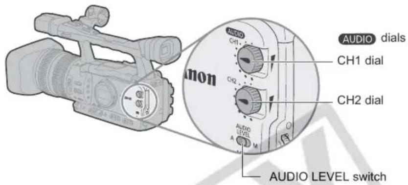 CANON XH G1 - Adjusting the Audio Recording Level - 1