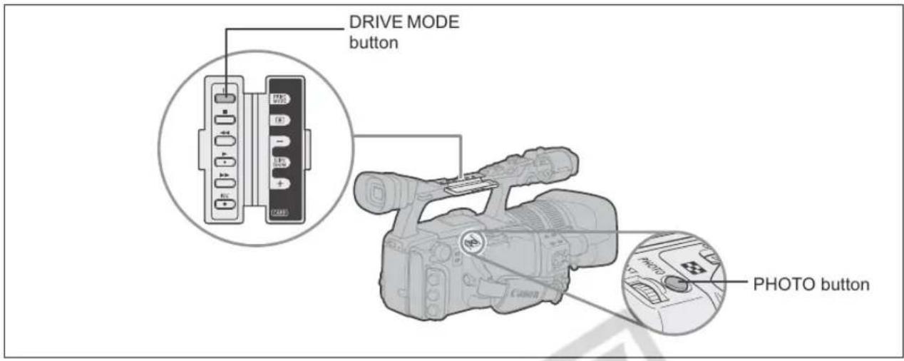 CANON XH G1 - Selecting the Drive Mode - 1