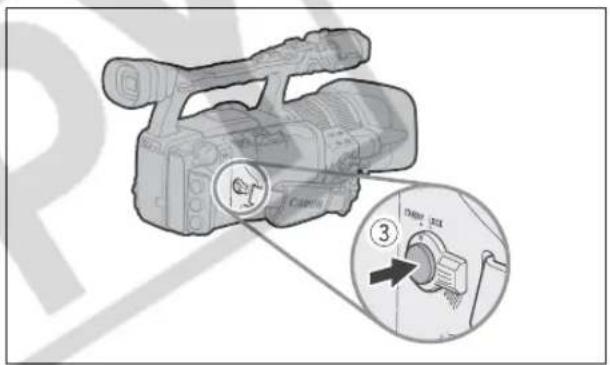 CANON XH G1 - Press the start/stop button to begin recording. - 1