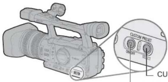 CANON XH G1 - Activating the Custom Preset Settings - 1