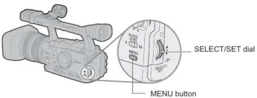 CANON XH G1 - Removing the Card - 4