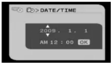 DATE/TIME 2009. 1. 1 AM 12 : 00 OK