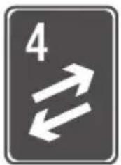 4 → ←